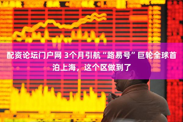 配资论坛门户网 3个月引航“路易号”巨轮全球首泊上海，这个区做到了